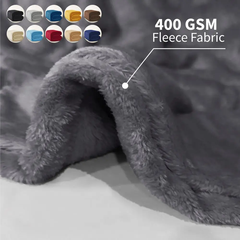 Fleece Blanket Throw Blanket - Solid Lightweight Blankets for Sofa, Couch, Bed Camping Travel Super Soft Cozy Microfiber Blanket
Fleece Blanket Throw Blanket - Solid Lightweight Blankets for Sofa, Couch, Bed Camping Travel Super Soft Cozy Microfiber Blanket