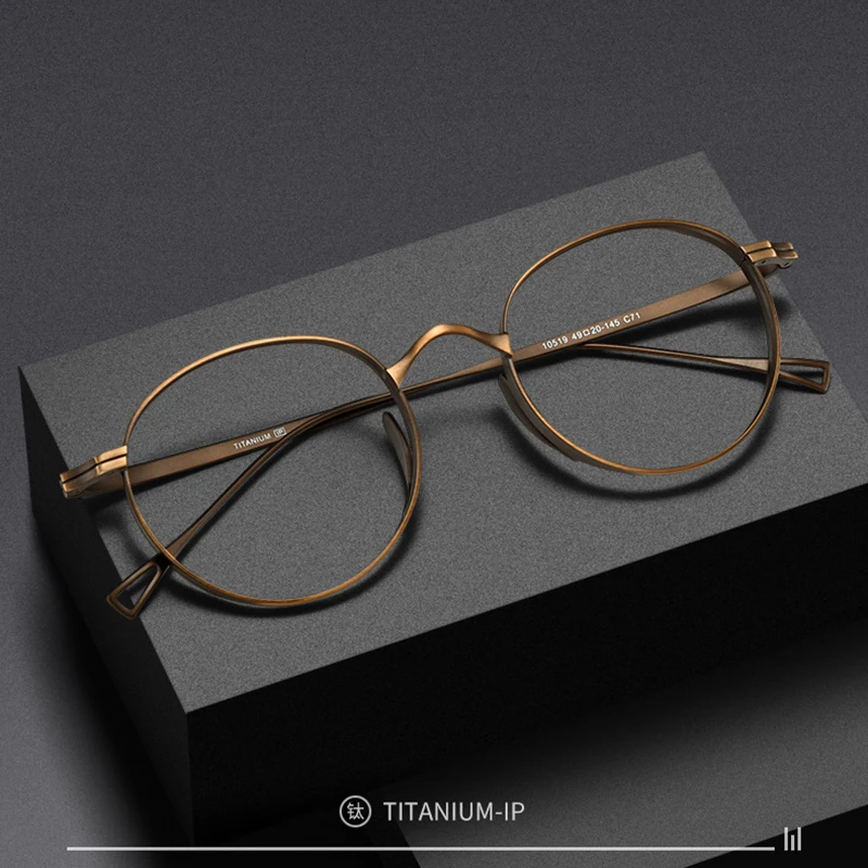 POVICH Hot Sales Men Titanium Glasses Retro Round Bronze Eyewear Prescription Myopia Reading Optical Ocular Anti Reflective
POVICH Hot Sales Men Titanium Glasses Retro Round Bronze Eyewear Prescription Myopia Reading Optical Ocular Anti Reflective