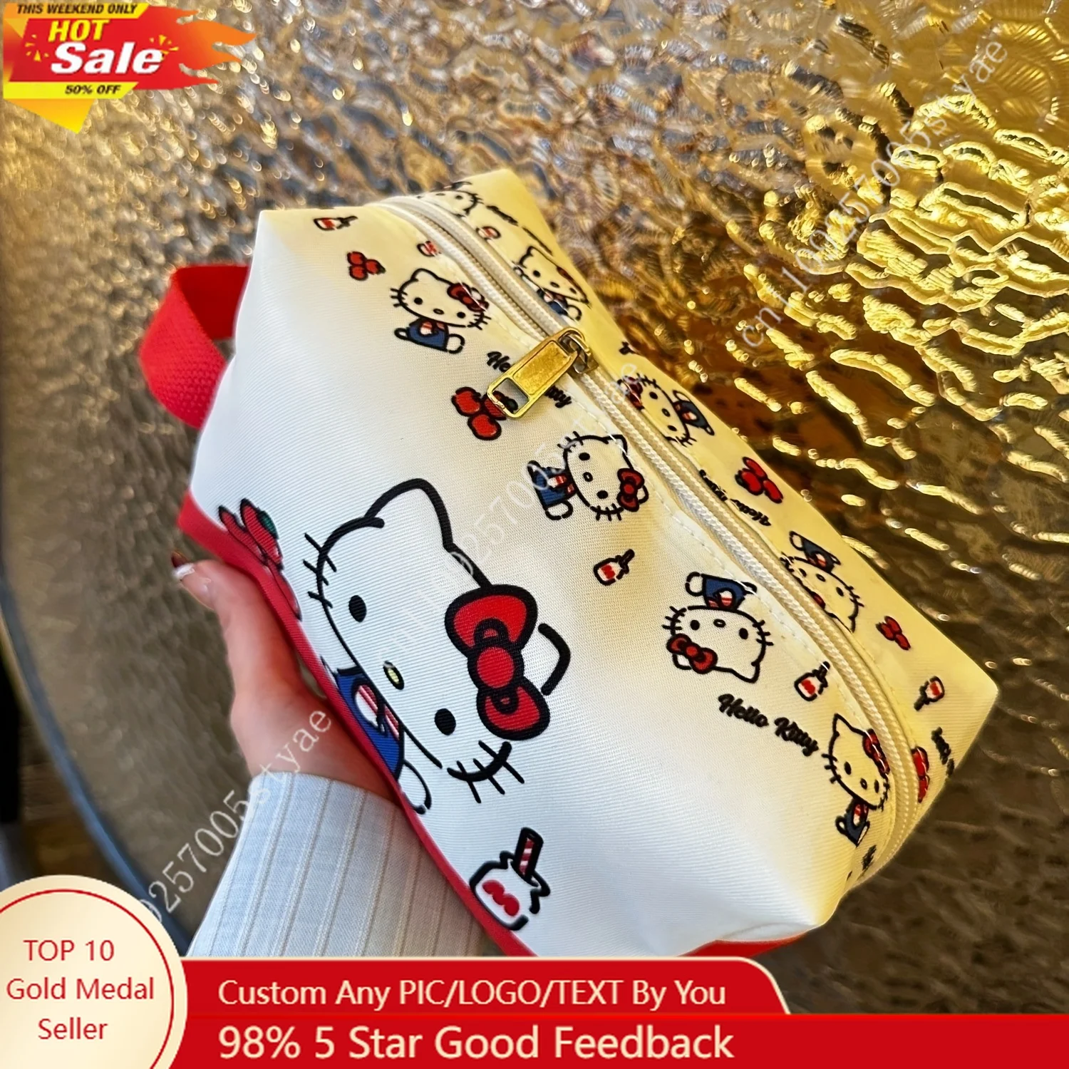 Desk Storage for Hello Kitty 1pc Cartoon Cute Makeup Bag Cosmetic Bags Large Capacity Travel Organizer with Handle
Desk Storage for Hello Kitty 1pc Cartoon Cute Makeup Bag Cosmetic Bags Large Capacity Travel Organizer with Handle