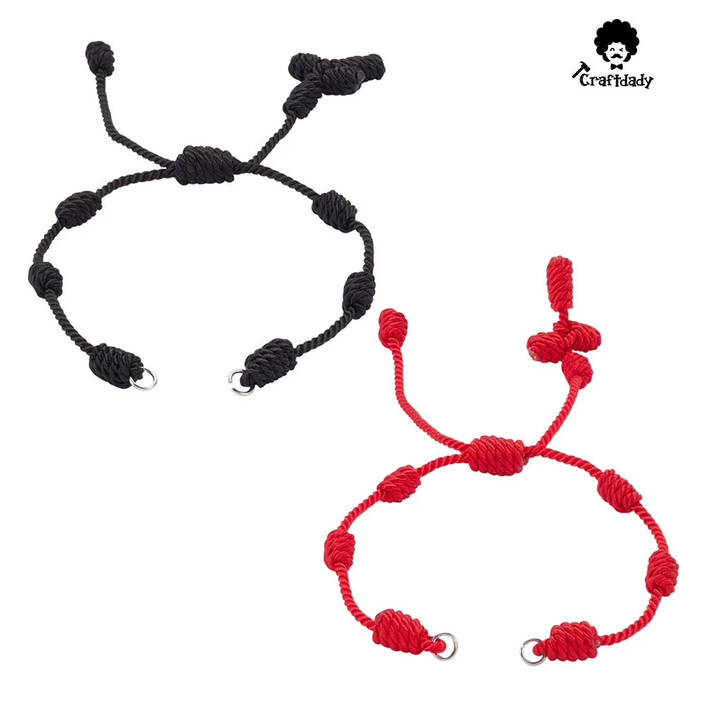Craftdady 2Pcs Adjustable Braided Nylon Cord Bracelet with Jump Ring for Connector Charms DIY Couple Friendship Jewelry Making
Craftdady 2Pcs Adjustable Braided Nylon Cord Bracelet with Jump Ring for Connector Charms DIY Couple Friendship Jewelry Making
