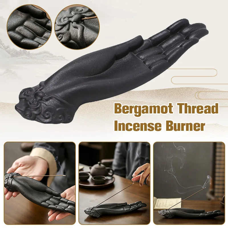 Ceramic Buddha Hand Shape Aromatic Censer Buddhist Aromatherapy Incense Censer Office Teahouse Home Decor Crafts
Ceramic Buddha Hand Shape Aromatic Censer Buddhist Aromatherapy Incense Censer Office Teahouse Home Decor Crafts