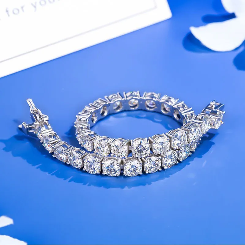 3mm 4mm Moissanite Tennis Bracelets for Women Men Sparkling Diamond S925 Silver Plated White Gold Bracelet Wedding Jewelry
3mm 4mm Moissanite Tennis Bracelets for Women Men Sparkling Diamond S925 Silver Plated White Gold Bracelet Wedding Jewelry
