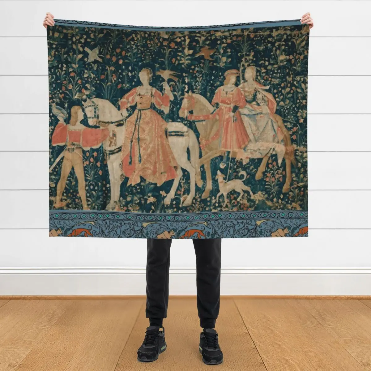 Medieval Tapestry - the Hawk Hunt Throw Blanket Decorative Sofas Furry Soft Plush Plaid Flannel Blankets
Medieval Tapestry - the Hawk Hunt Throw Blanket Decorative Sofas Furry Soft Plush Plaid Flannel Blankets