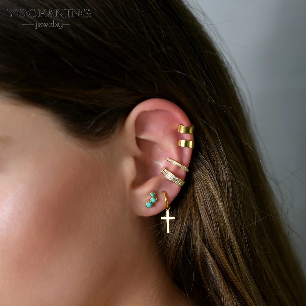 Gold Silver 925 Sterling Silver Ear Needle High-end cute Hoop Earrings Cross Shaped Earrings for Men/women Jewelry Patty
Gold Silver 925 Sterling Silver Ear Needle High-end cute Hoop Earrings Cross Shaped Earrings for Men/women Jewelry Patty