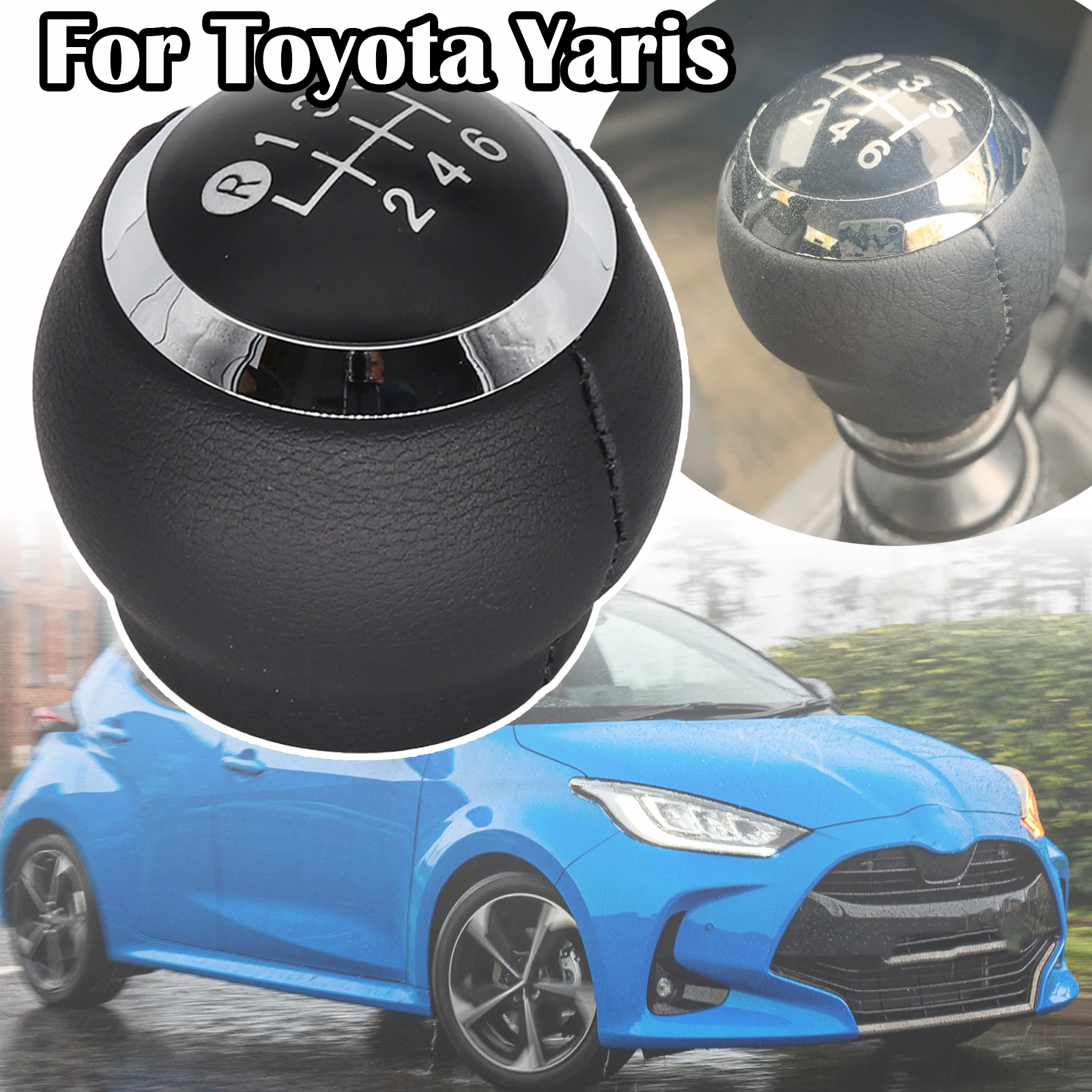 For Toyota Yaris Pu Leather 6 Speed MT Gear Shift Knob GearStick Lever Pen Shifter Handball Chrome M12 Black 2009 2010 - 2013
For Toyota Yaris Pu Leather 6 Speed MT Gear Shift Knob GearStick Lever Pen Shifter Handball Chrome M12 Black 2009 2010 - 2013