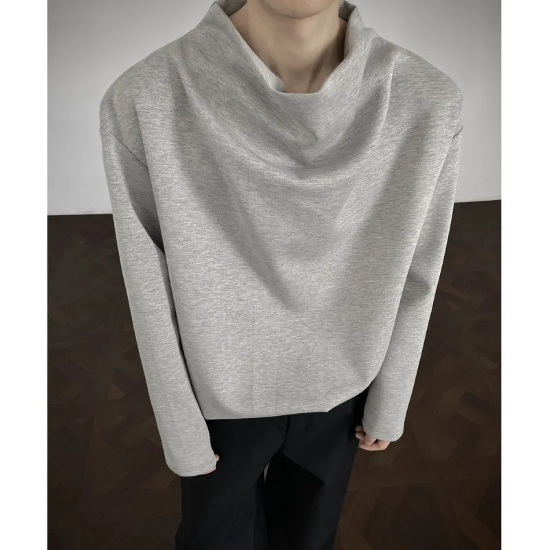 Chic Loose Men's Sweatirt f High Collar Autumn Design Unique Faionable Top Breathable Cotton Polyester Blend Long Sve
Chic Loose Men's Sweatirt f High Collar Autumn Design Unique Faionable Top Breathable Cotton Polyester Blend Long Sve