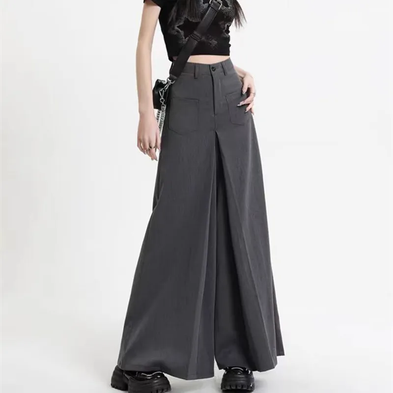 Slimming High Waist Wide Leg Pants Draping Loose Casual Long Trousers for plus Size Women Summer Fashion Korean Style
Slimming High Waist Wide Leg Pants Draping Loose Casual Long Trousers for plus Size Women Summer Fashion Korean Style