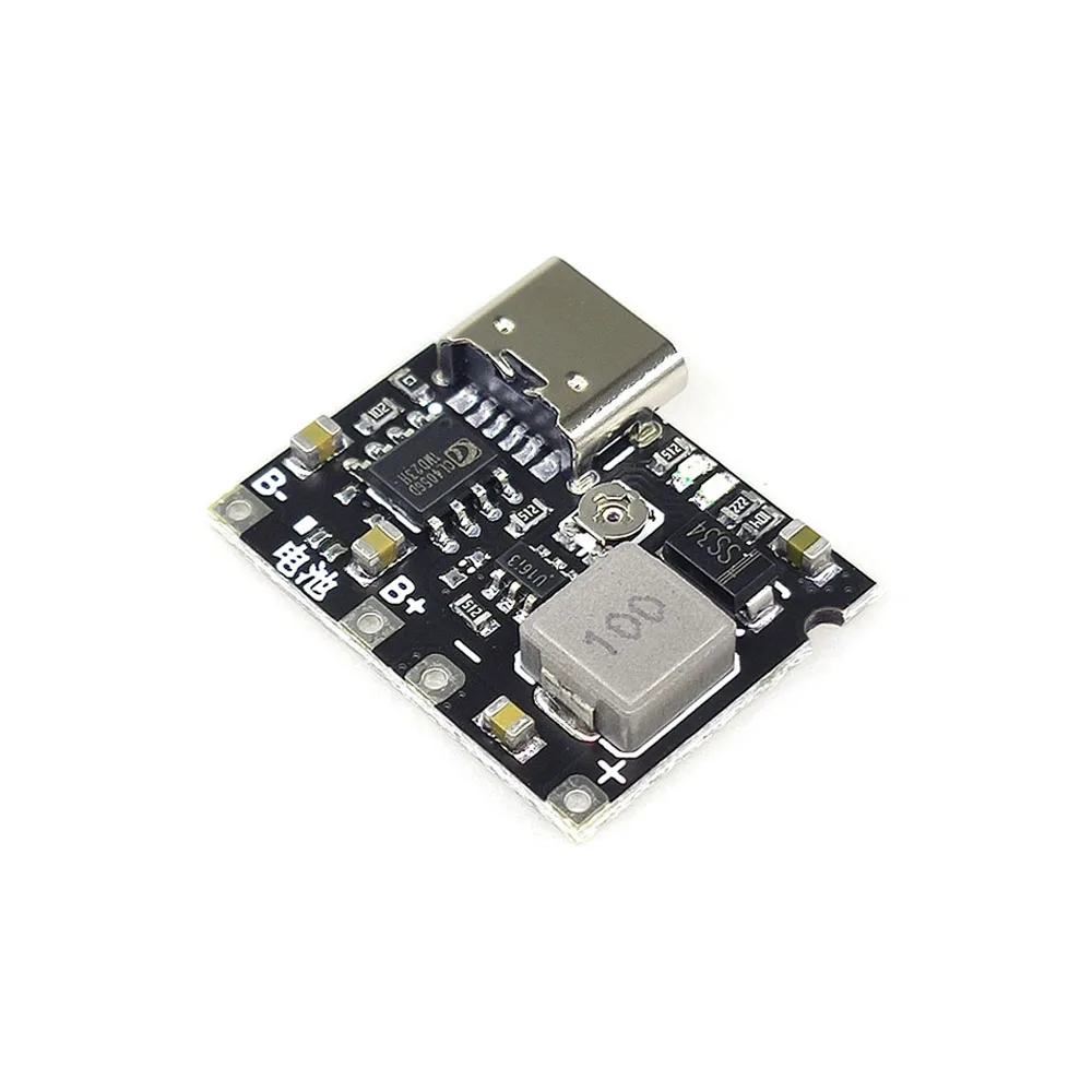Type-C Lithium Li-ion 18650 3.7V 4.2V Battery Charger Discharger Board 5W 1A DC-DC Step Up Boost Module TP4056 DIY Kit Parts
Type-C Lithium Li-ion 18650 3.7V 4.2V Battery Charger Discharger Board 5W 1A DC-DC Step Up Boost Module TP4056 DIY Kit Parts