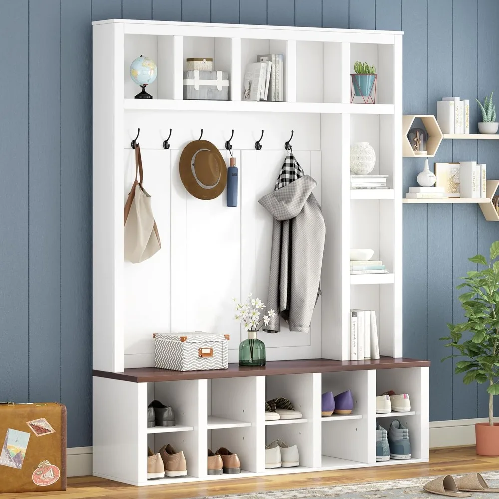 Coat Racks, Bench Shoe Storage, Coat Rack Storage, Adjust Shoe Cubbies Hooks, Freestand Entryway Organiz for Hallway Living Room
Coat Racks, Bench Shoe Storage, Coat Rack Storage, Adjust Shoe Cubbies Hooks, Freestand Entryway Organiz for Hallway Living Room