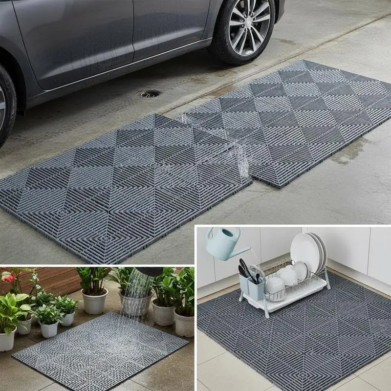 Splicing Floor Tiles 12” x 12” For Garage Garden Kitchen, 24 Pcs Modular Cushion Gray PP Drainage Mat Matting
Splicing Floor Tiles 12” x 12” For Garage Garden Kitchen, 24 Pcs Modular Cushion Gray PP Drainage Mat Matting