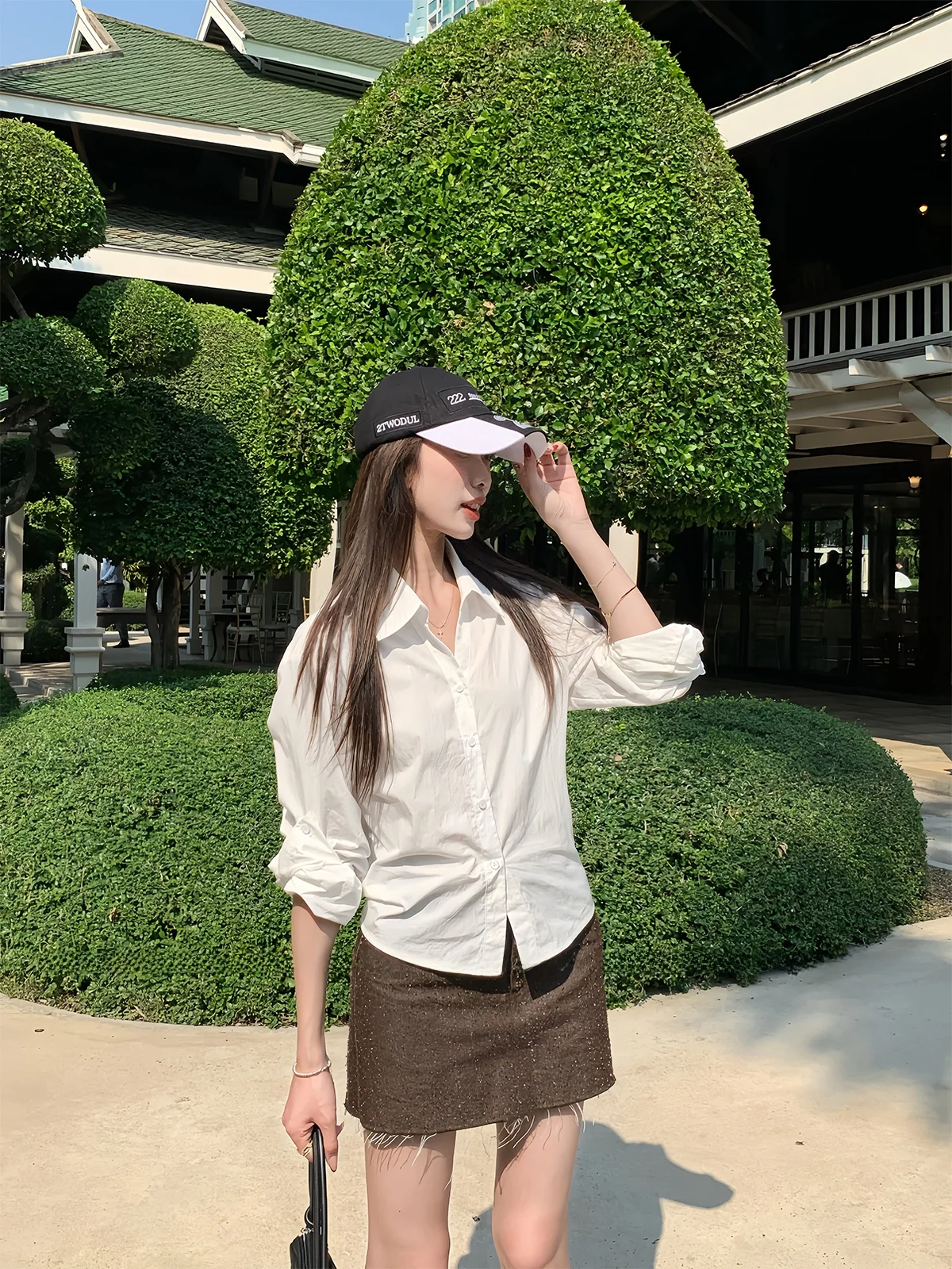 Casual V-Neck Sun Protection Shirt 30 Loose Fit Cotton Nylon Blend Long Sleeve Button up Casual Style Belly Knot Design Meat ...
Casual V-Neck Sun Protection Shirt 30 Loose Fit Cotton Nylon Blend Long Sleeve Button up Casual Style Belly Knot Design Meat ...