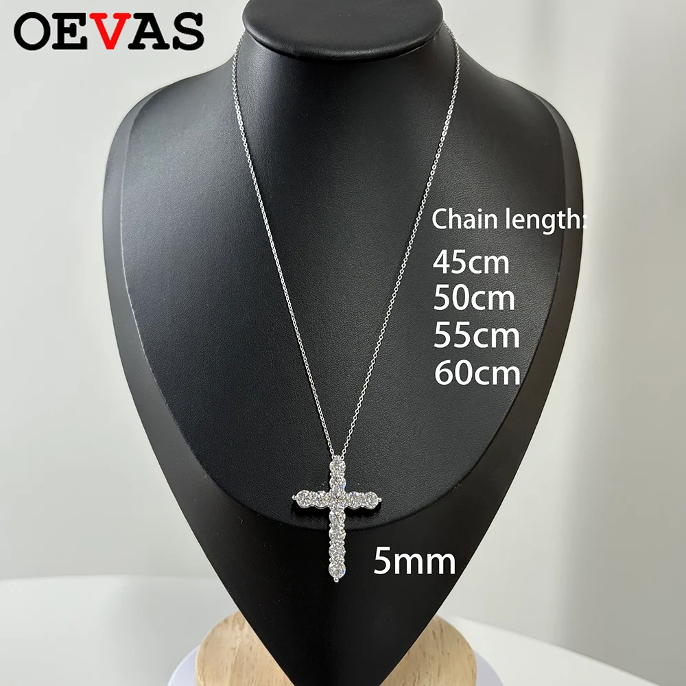 Сертификат OEVAS GRA каждый кулон с крестом из муассанита 5 мм, 45-60 см, ожерелье из стерлингового серебра S925 для мужчин и женщин, ювелирные изделия
Сертификат OEVAS GRA каждый кулон с крестом из муассанита 5 мм, 45-60 см, ожерелье из стерлингового серебра S925 для мужчин и женщин, ювелирные изделия