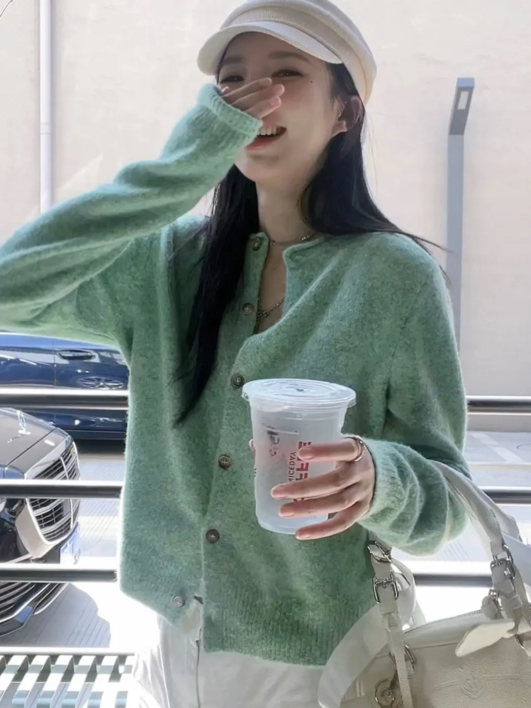 Soft Green Knitted Open Cardigan Women's Loose Lazy Autumn Winter Sweater Jacket Top Relaxing Style Long Sleeve Buttoned Coat
Soft Green Knitted Open Cardigan Women's Loose Lazy Autumn Winter Sweater Jacket Top Relaxing Style Long Sleeve Buttoned Coat