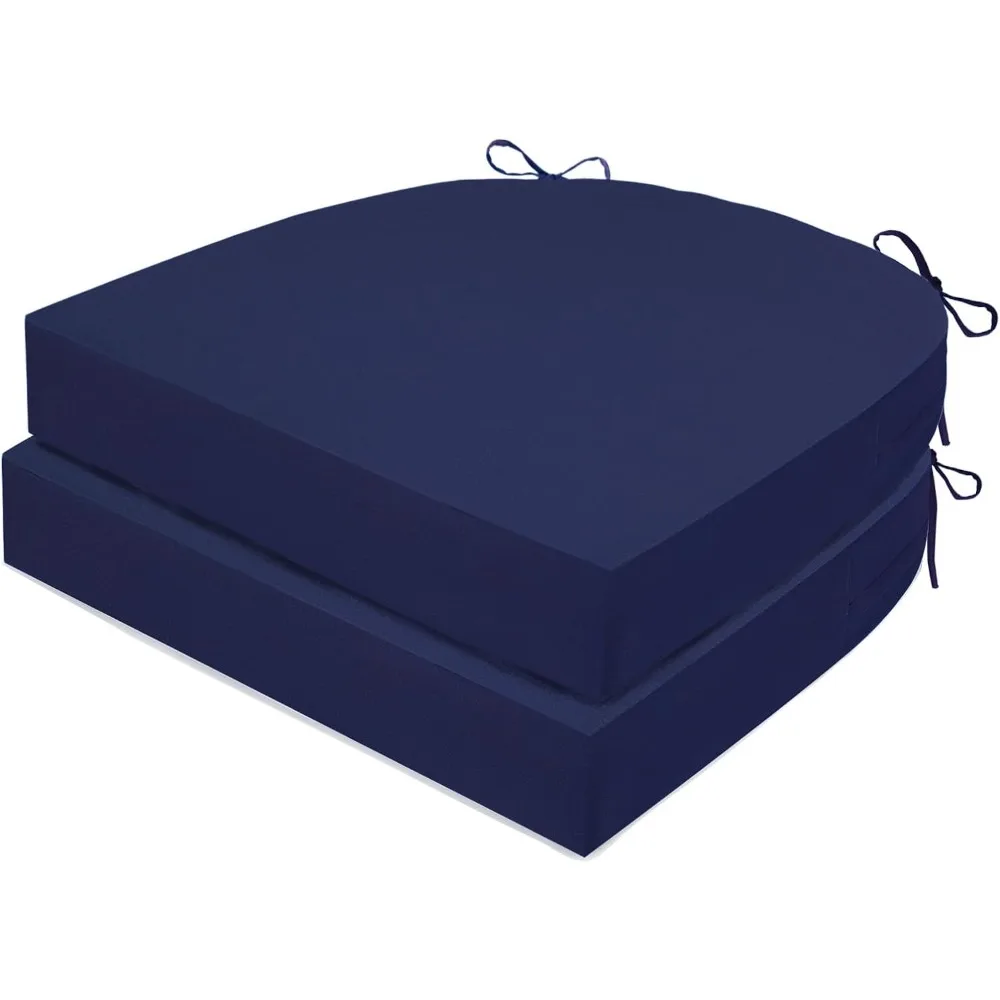 Outdoor Chair Cushions Set of 2, Waterproof Foam Patio Seat Cushions with Ties for Garden Sofa & Dining Furniture, 3-Year Color
Outdoor Chair Cushions Set of 2, Waterproof Foam Patio Seat Cushions with Ties for Garden Sofa & Dining Furniture, 3-Year Color