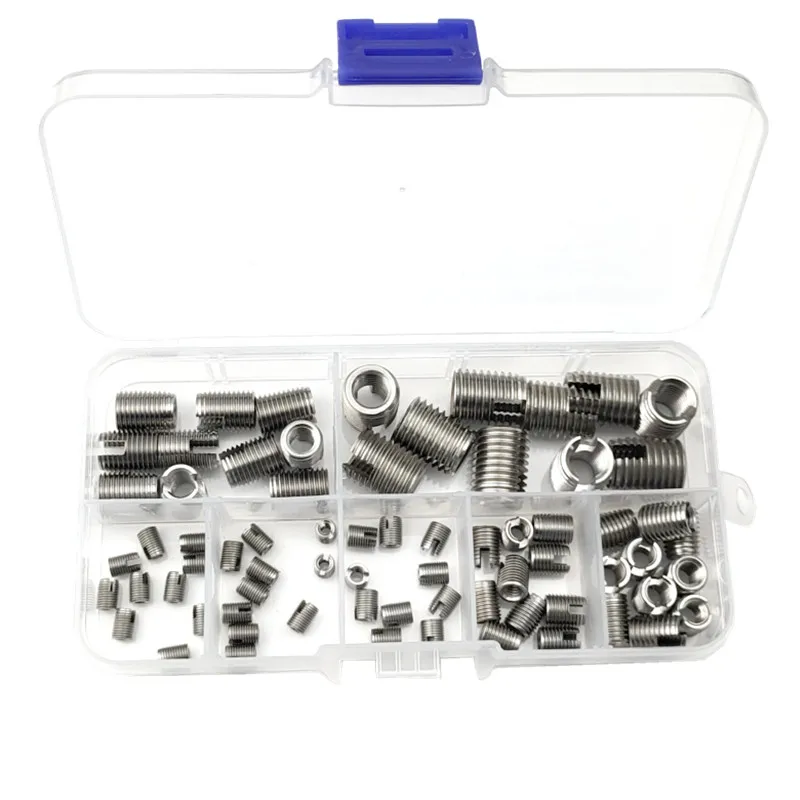 70pc/lot M2,M2.5,M3,M4,M5,M6,M8 Stainless steel Self tapping Thread Insert Repair Self Tapping Screw Bushing Threaded kit
70pc/lot M2,M2.5,M3,M4,M5,M6,M8 Stainless steel Self tapping Thread Insert Repair Self Tapping Screw Bushing Threaded kit