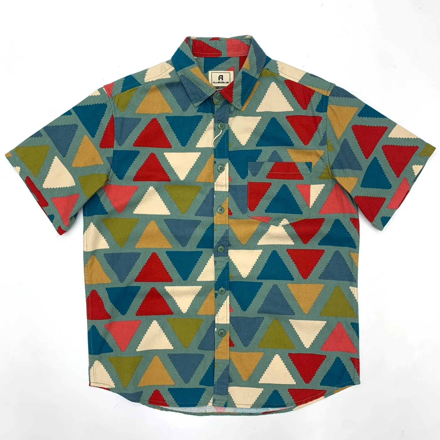 Vintage short-sleeved shirt Men's American American Khaki Japanese all cotton color block floral loose shirt
Vintage short-sleeved shirt Men's American American Khaki Japanese all cotton color block floral loose shirt