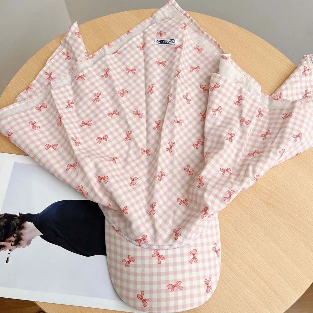 Driving Rural Style Headscarf Baseball Hat Plaid Breathable Triangle Headscarf Hat Sunshade Bow Scarf Peaked Cap Camping
Driving Rural Style Headscarf Baseball Hat Plaid Breathable Triangle Headscarf Hat Sunshade Bow Scarf Peaked Cap Camping