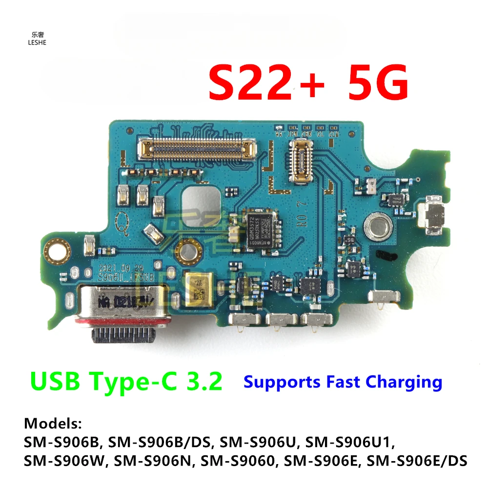 Плата зарядного порта Flex для Samsung Galaxy S22 + Plus 5G S906B/U1/N/E/W, двойной разъем SIM Type-C, кабель для зарядного устройства для док-станции
Плата зарядного порта Flex для Samsung Galaxy S22 + Plus 5G S906B/U1/N/E/W, двойной разъем SIM Type-C, кабель для зарядного устройства для док-станции