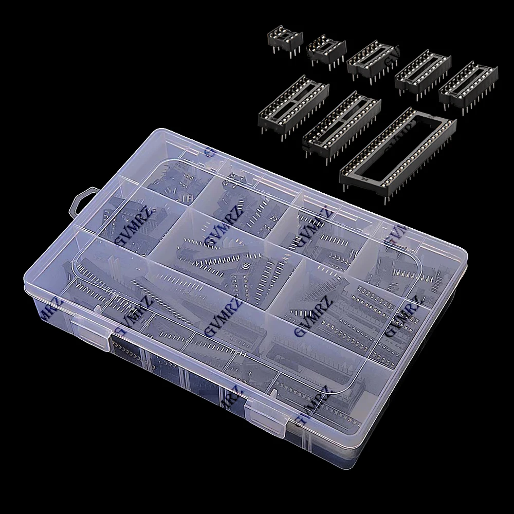 150PCS/lot 16 18 24 28 with Box DIP IC Sockets Adaptor Solder Type Socket Kit 6 8 14 40 Pin DIP-6 DIP-8 DIP-14 IC Connector
150PCS/lot 16 18 24 28 with Box DIP IC Sockets Adaptor Solder Type Socket Kit 6 8 14 40 Pin DIP-6 DIP-8 DIP-14 IC Connector