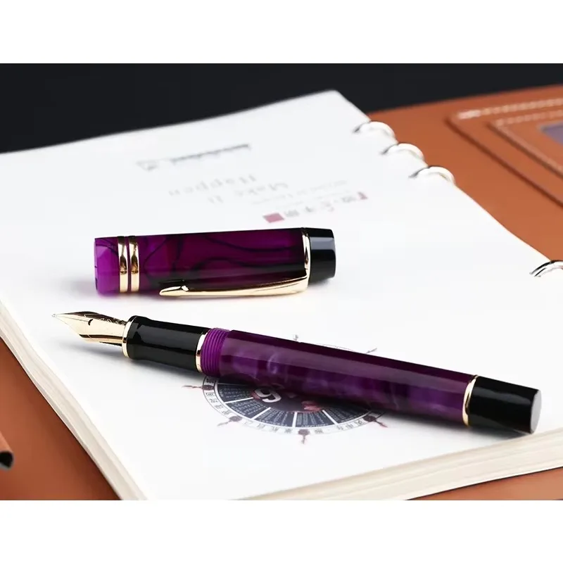 Majohn M600S Celluloid Purple Fountain Pen Iridium Golden F 0.5mm Excellent Fashion Office Business Writing Gift Pen
Majohn M600S Celluloid Purple Fountain Pen Iridium Golden F 0.5mm Excellent Fashion Office Business Writing Gift Pen