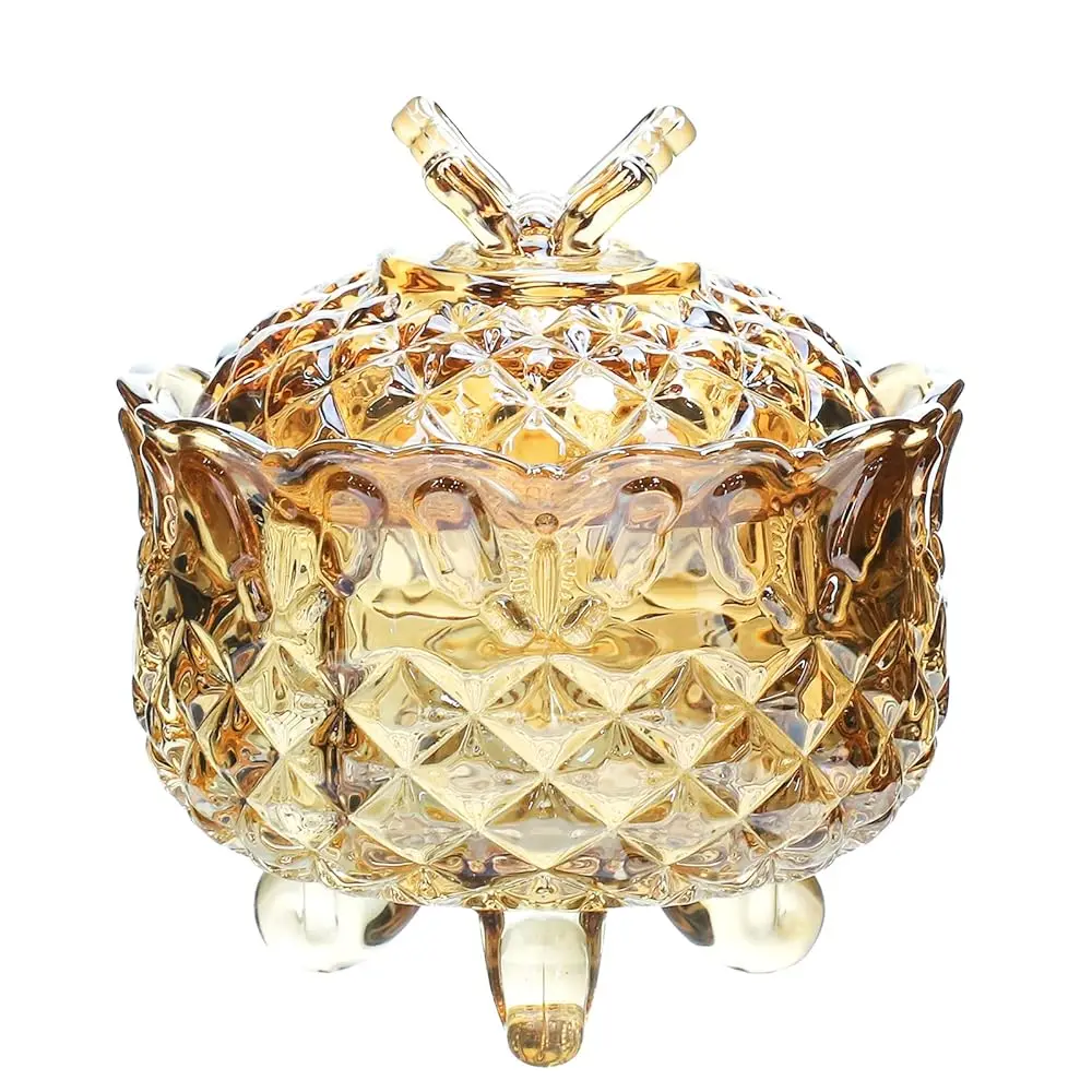 Royal Emed Crystal Glass Candy Box With Lid Footed Jewelry Box Candy Jar Bowl Wedding Candy Buffet Jars Kitchen Storage Jar, 10
Royal Emed Crystal Glass Candy Box With Lid Footed Jewelry Box Candy Jar Bowl Wedding Candy Buffet Jars Kitchen Storage Jar, 10