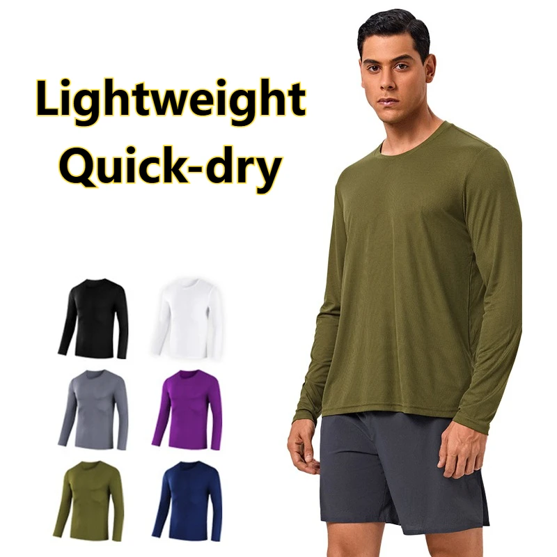 Men’s Solid Color Outdoor Sports Long Sleeve T-Shirt Quick Dry Lightweight Running Fitness Training Top Loose Fit Athletic Shirt
Men’s Solid Color Outdoor Sports Long Sleeve T-Shirt Quick Dry Lightweight Running Fitness Training Top Loose Fit Athletic Shirt