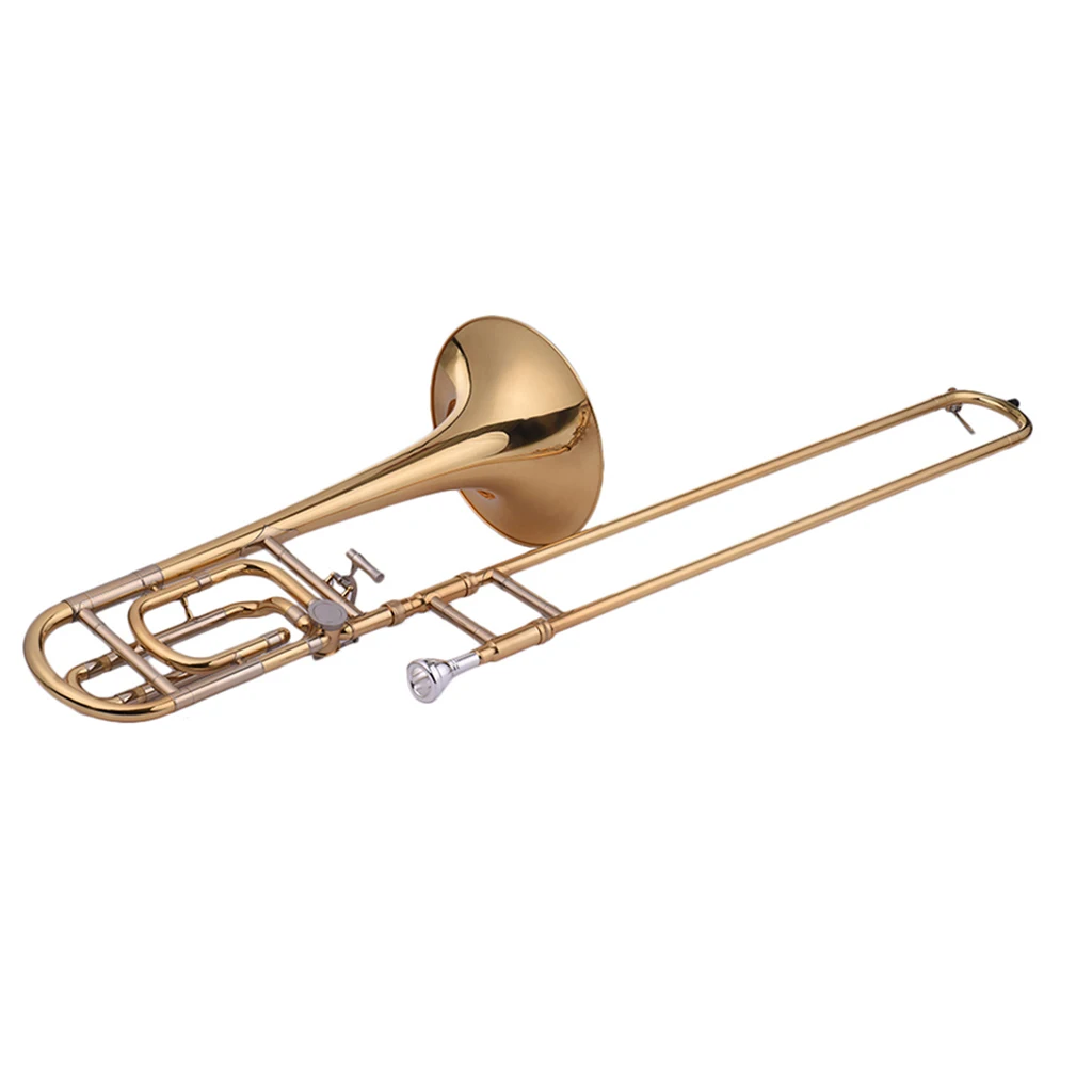 Bb Flat Tenor Slide Trombone with F Attachment Including Mouthpiece Carry Case Gloves Cleaning Cloth
Bb Flat Tenor Slide Trombone with F Attachment Including Mouthpiece Carry Case Gloves Cleaning Cloth