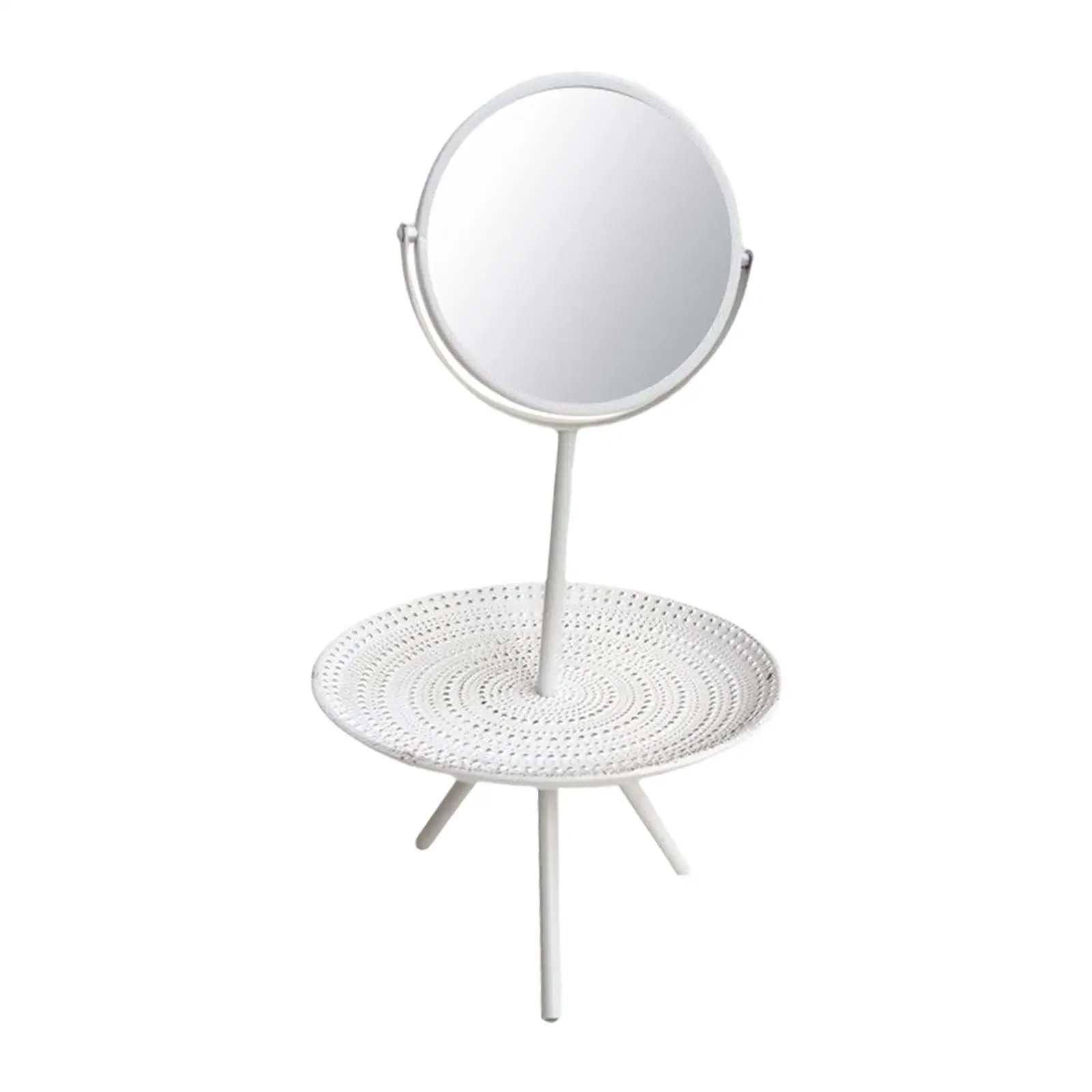 Desktop Makeup Mirror with Wood Tray Girls Gift Cosmetic Mirror for Bathroom
Desktop Makeup Mirror with Wood Tray Girls Gift Cosmetic Mirror for Bathroom