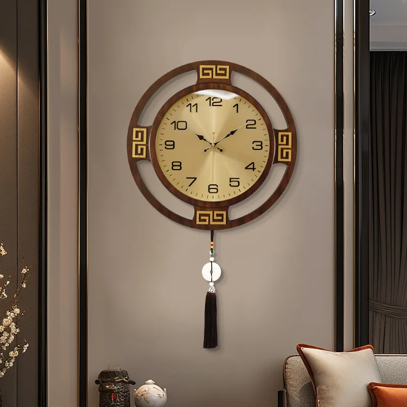 New Chinese wall clock Living room household atmospheric clock Wall watch 2025 new high-end non-punching wall clock
New Chinese wall clock Living room household atmospheric clock Wall watch 2025 new high-end non-punching wall clock
