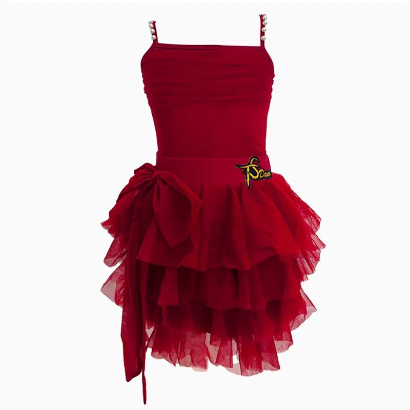 Kids Girls Pearl Spaghetti Strap Backless Bodysuit and Bowknot Tutu Skirt Latin Dance Costume Children Dancewear Ballroom Set
Kids Girls Pearl Spaghetti Strap Backless Bodysuit and Bowknot Tutu Skirt Latin Dance Costume Children Dancewear Ballroom Set