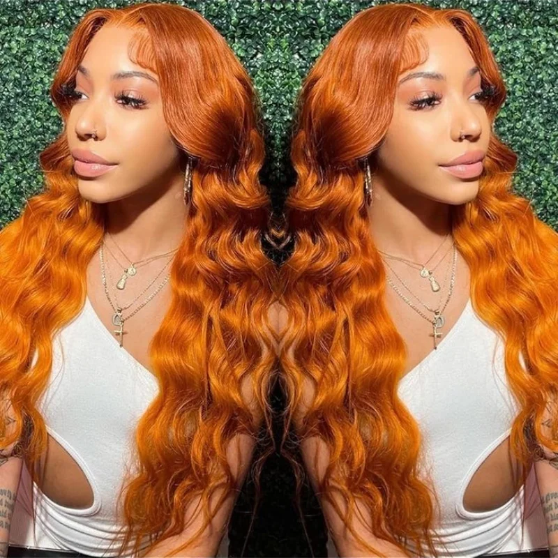 Ginger 200%Density Body Wave Human Hair Wig 13x4 HD Transparent Lace Frontal Wigs Human Hair For Women 20-34 Inch Long Brazilian
Ginger 200%Density Body Wave Human Hair Wig 13x4 HD Transparent Lace Frontal Wigs Human Hair For Women 20-34 Inch Long Brazilian