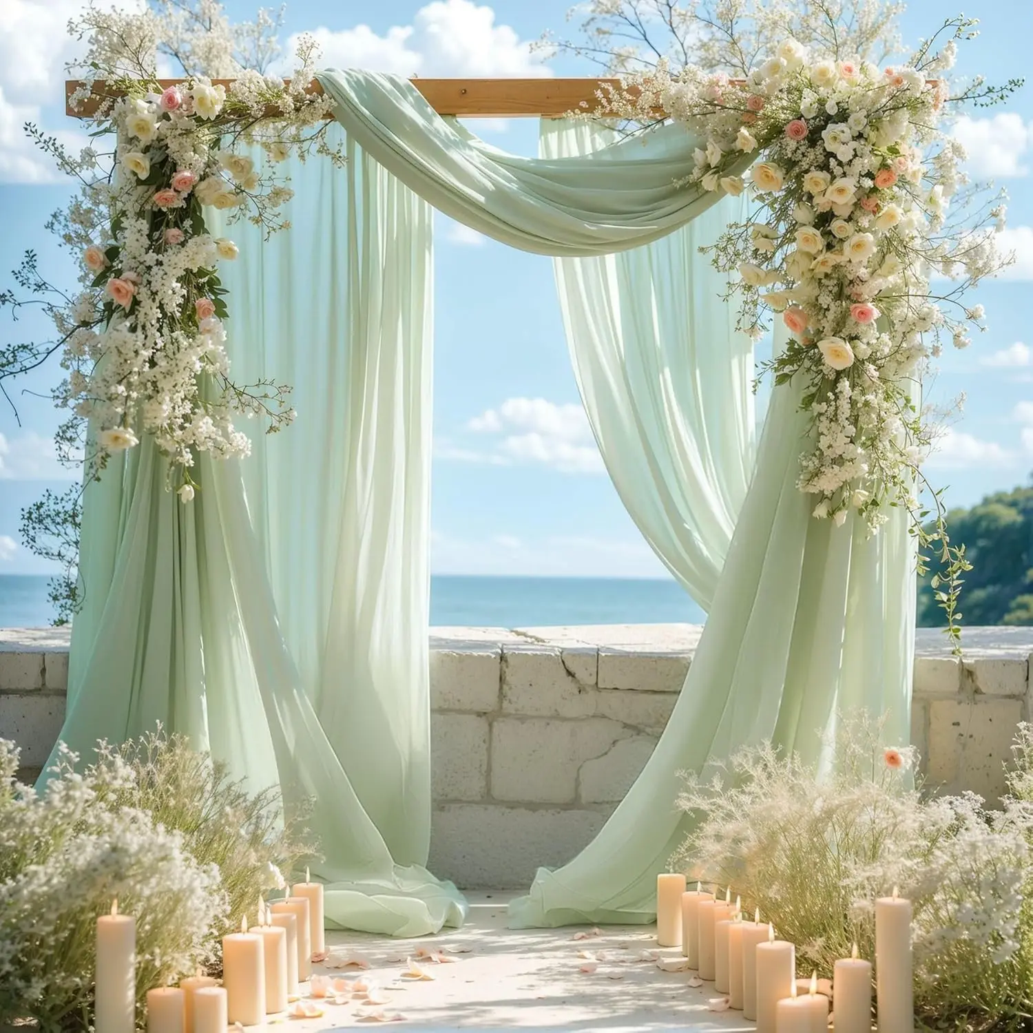 2PCS Sage Green Chiffon Table Runner Table Setting Gauze Sheer Vintage Dining Birthday Party Wedding FestivalCake Table Decor
2PCS Sage Green Chiffon Table Runner Table Setting Gauze Sheer Vintage Dining Birthday Party Wedding FestivalCake Table Decor