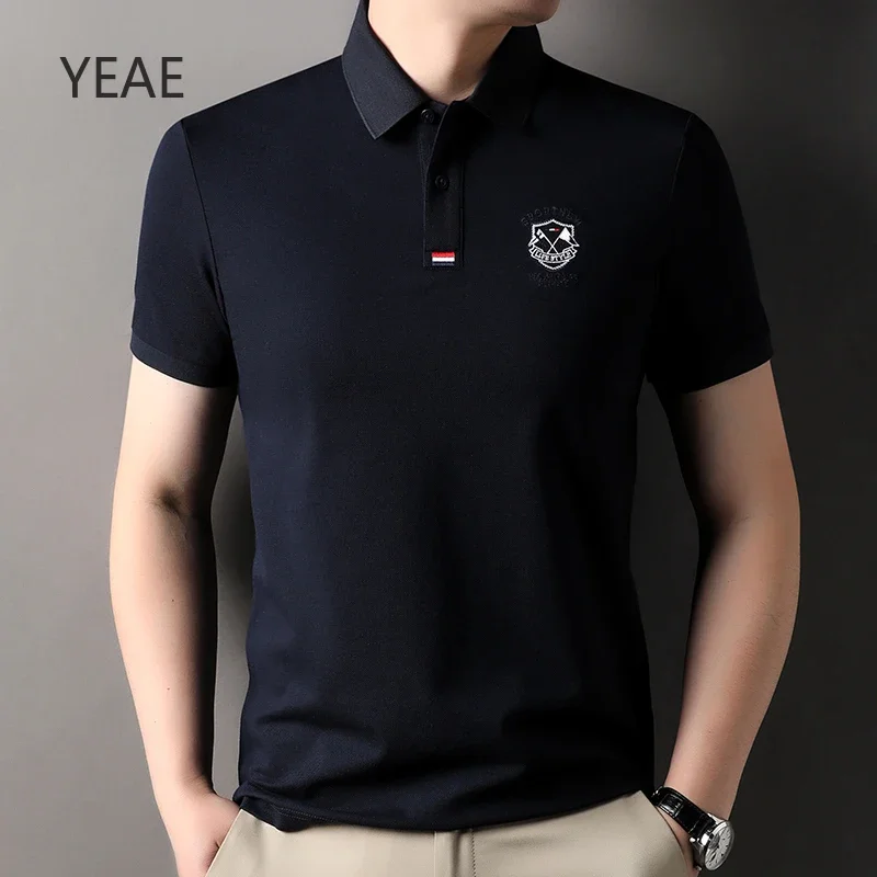 TONY Short Sleeve Polo Shirts Cotton Tops Summer 2025 New Men's Lapel Solid Color Embroidered Chest Logo Pattern Business Casual
TONY Short Sleeve Polo Shirts Cotton Tops Summer 2025 New Men's Lapel Solid Color Embroidered Chest Logo Pattern Business Casual