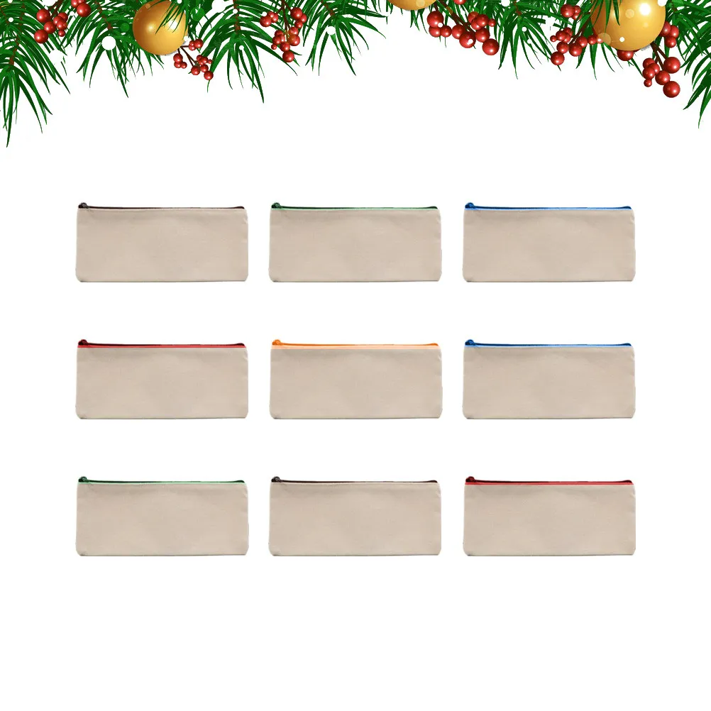 15Pcs Canvas Pencil Bag Blank Zipper Pouch Multifunctional Storage Case for School Office Cosmetics Coins Keys Cards Tickets Pen
15Pcs Canvas Pencil Bag Blank Zipper Pouch Multifunctional Storage Case for School Office Cosmetics Coins Keys Cards Tickets Pen