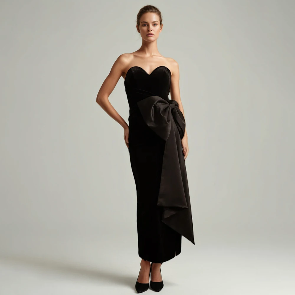 Hit Color Spliced Bowknot Slimming Dresses For Women Strapless Sleeveless High Waist Temperament Long Dress Female
Hit Color Spliced Bowknot Slimming Dresses For Women Strapless Sleeveless High Waist Temperament Long Dress Female