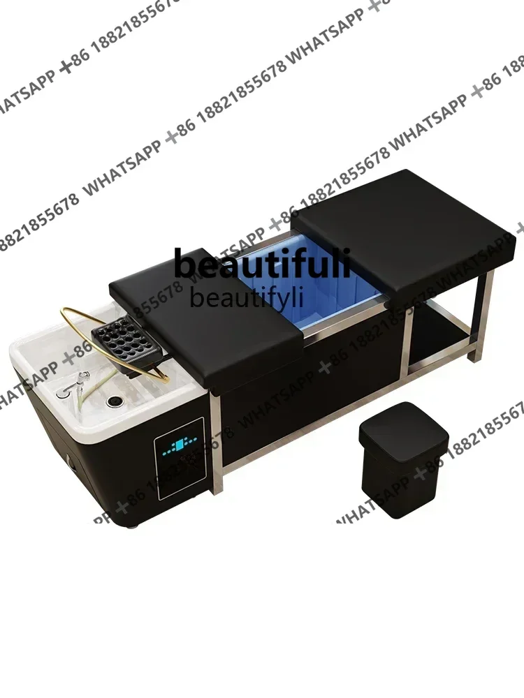 Безводный салон красоты, специальное кресло для шампуня для лечения головы, циркуляция воды, фумигация, кровать для хранения воды
Безводный салон красоты, специальное кресло для шампуня для лечения головы, циркуляция воды, фумигация, кровать для хранения воды