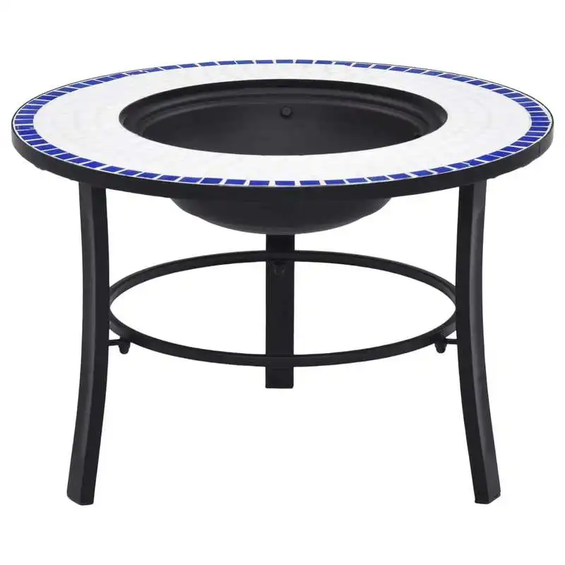 Mosaic Fire Pit Blue and White 26.8" Ceramic
Mosaic Fire Pit Blue and White 26.8" Ceramic