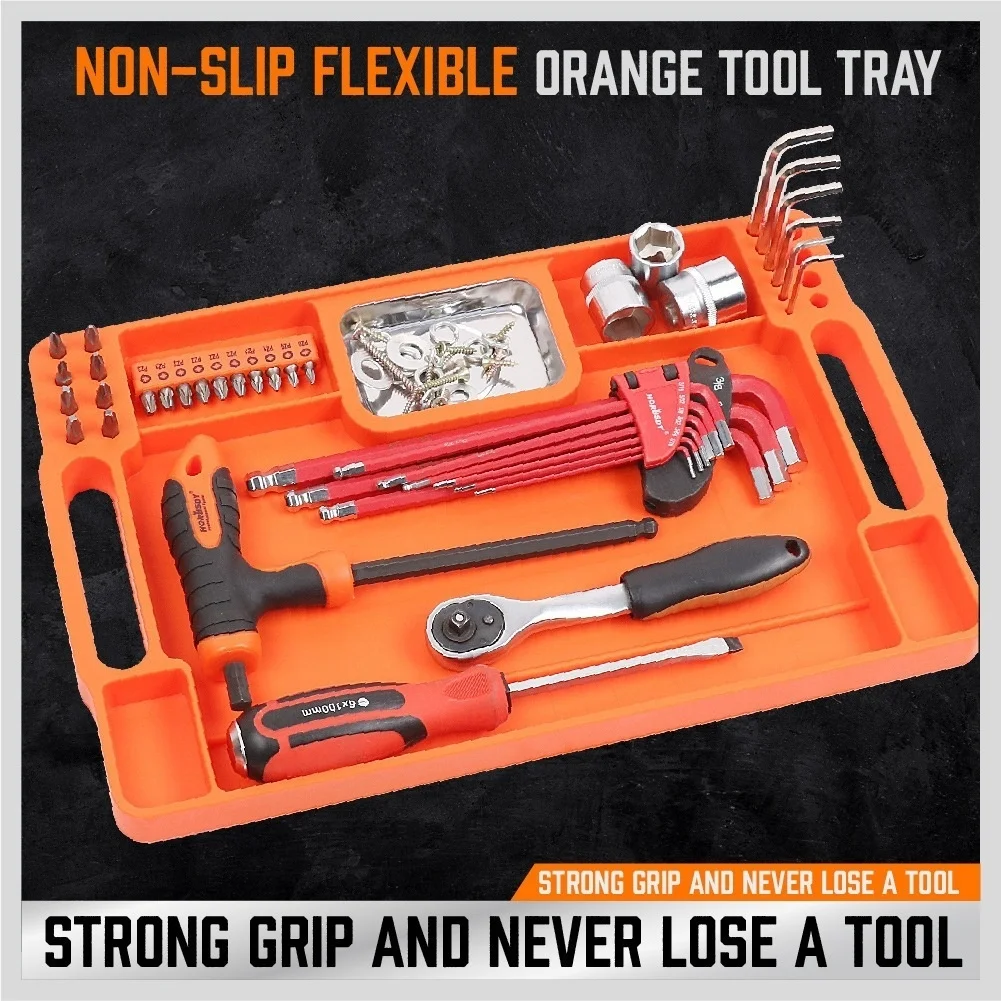 1pc Silicone Tool Tray With Stainless Steel Base Non-Slip Flexible Organizer Heat Resistant For Hardware Small Parts
1pc Silicone Tool Tray With Stainless Steel Base Non-Slip Flexible Organizer Heat Resistant For Hardware Small Parts