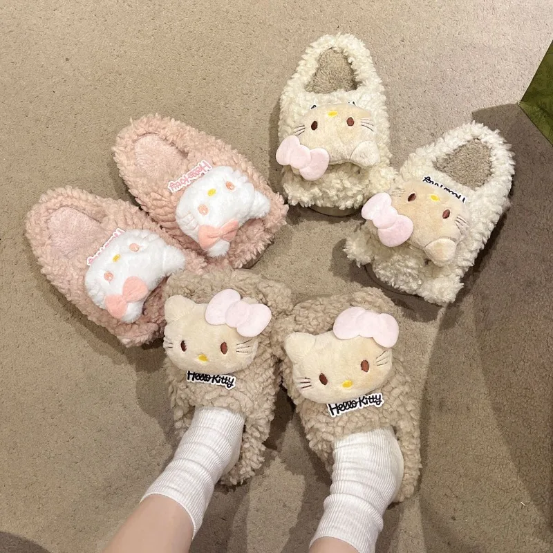 Hello Kitty Cartoon Plush Cotton Slippers Fashionable Autumn and Winter Indoor Home Non-slip Wear-resistant Cotton Shoes
Hello Kitty Cartoon Plush Cotton Slippers Fashionable Autumn and Winter Indoor Home Non-slip Wear-resistant Cotton Shoes