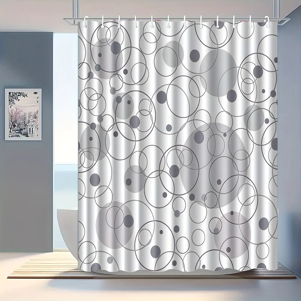 1 шт. круглая занавеска для душа с геометрическим узором, полиэфирная ткань, можно стирать в машине, с крючками, подходит для декора ванной комнаты.
1 шт. круглая занавеска для душа с геометрическим узором, полиэфирная ткань, можно стирать в машине, с крючками, подходит для декора ванной комнаты.
