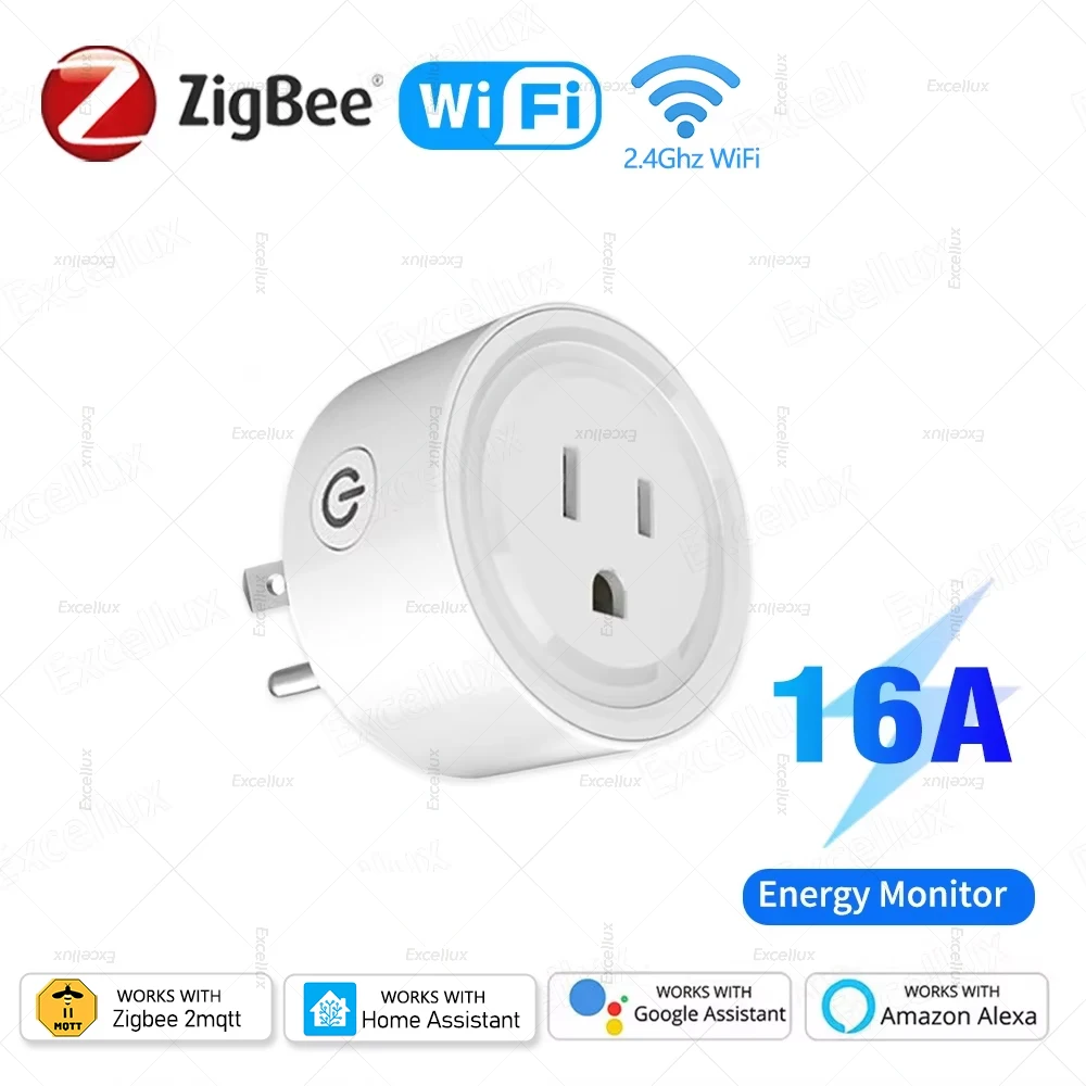 Умная розетка Zigbee 3.0, вилка стандарта США, 16 А, с функцией мониторинга мощности, синхронизации, приложение Smart Life, розетки Wi-Fi, работает с Alexa Google Z2
Умная розетка Zigbee 3.0, вилка стандарта США, 16 А, с функцией мониторинга мощности, синхронизации, приложение Smart Life, розетки Wi-Fi, работает с Alexa Google Z2
