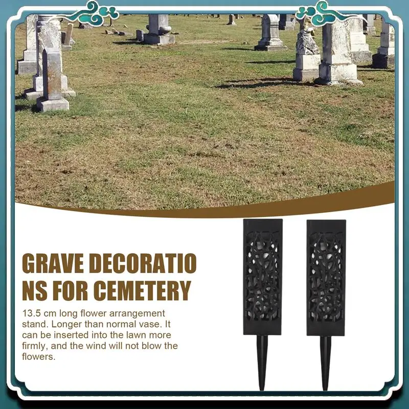 Premium 2 Pack Graveyard Vase Tombstone Flower Stand Memorial Tombstone Decor Cemetery Flower Container With Pile Drainage Hole
Premium 2 Pack Graveyard Vase Tombstone Flower Stand Memorial Tombstone Decor Cemetery Flower Container With Pile Drainage Hole