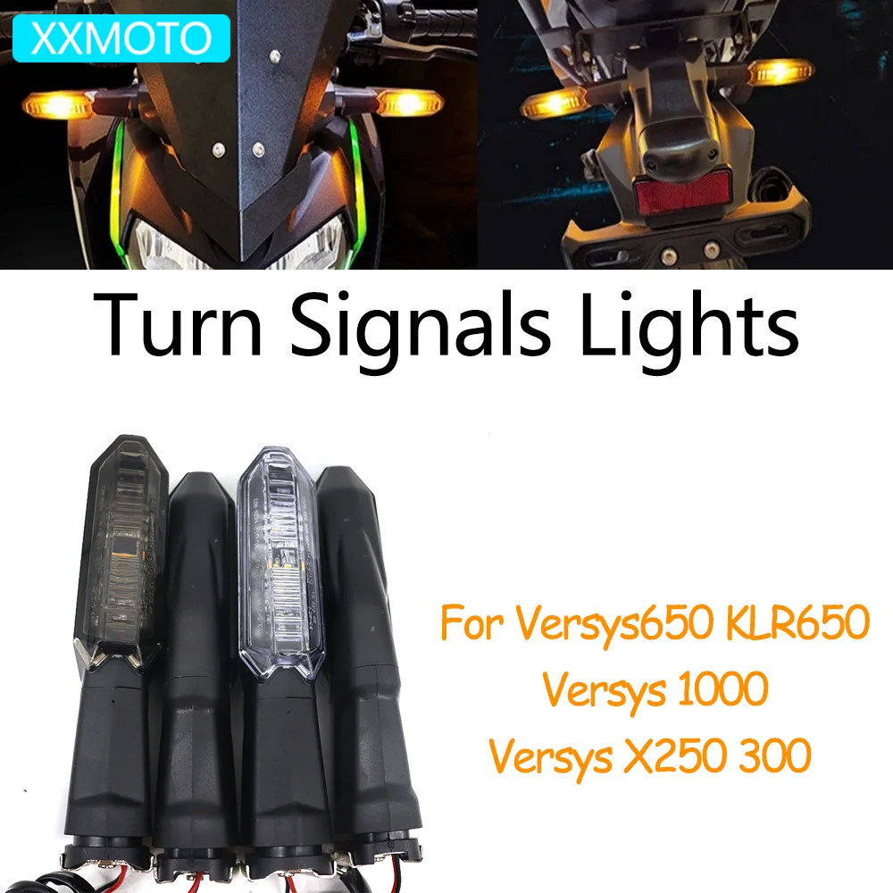 For KAWASAKI Versys650 Versys1000 Versys 650 Versys-X 250 300 KLR650 Motorcycle Turn Signals Lights Indicators Blinker Lamp
For KAWASAKI Versys650 Versys1000 Versys 650 Versys-X 250 300 KLR650 Motorcycle Turn Signals Lights Indicators Blinker Lamp