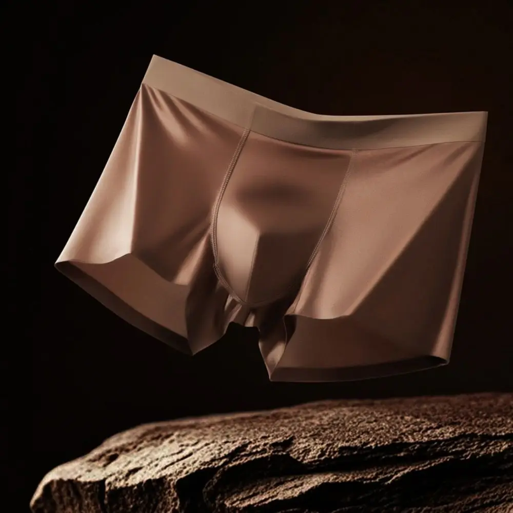 Fashion Thin Satin Silk Boxer Briefs Mid Waist Seamless Ice Silk Boxers Lingerie Underpants Underwear for Men Men
Fashion Thin Satin Silk Boxer Briefs Mid Waist Seamless Ice Silk Boxers Lingerie Underpants Underwear for Men Men