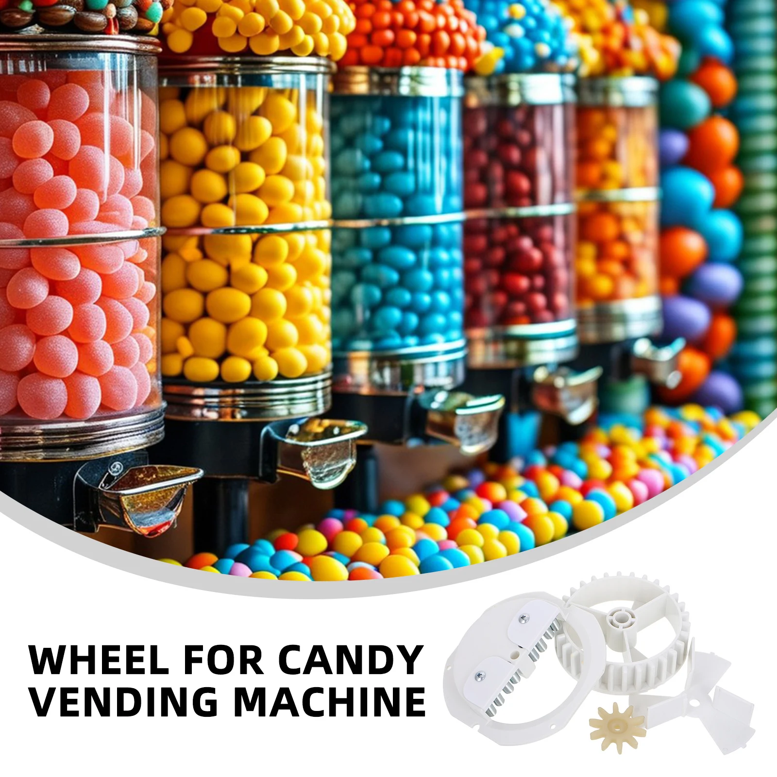 Candy Machine Gears Dispenser Replacement Wheel Vending Mechanism Adjustable Turntable Plastic Versatile Candy Machine
Candy Machine Gears Dispenser Replacement Wheel Vending Mechanism Adjustable Turntable Plastic Versatile Candy Machine