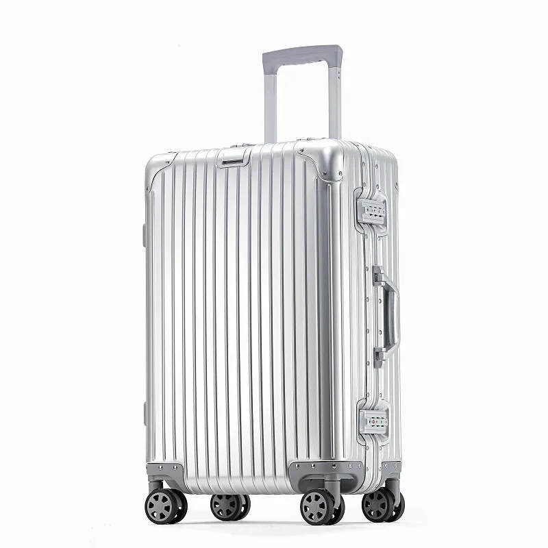 All aluminum magnesium alloy 20 inch suitcase, tie rod 24 inch, metal travel 20 inch, business, boarding, password luggage
All aluminum magnesium alloy 20 inch suitcase, tie rod 24 inch, metal travel 20 inch, business, boarding, password luggage
