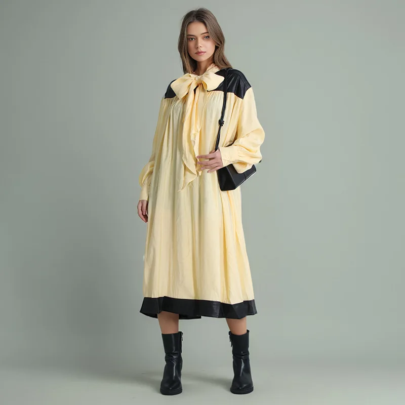 Sweet Style Loose All-Match Long Skirt2025New Design Sense Stitching Contrast Color Long Dress Female Summer
Sweet Style Loose All-Match Long Skirt2025New Design Sense Stitching Contrast Color Long Dress Female Summer