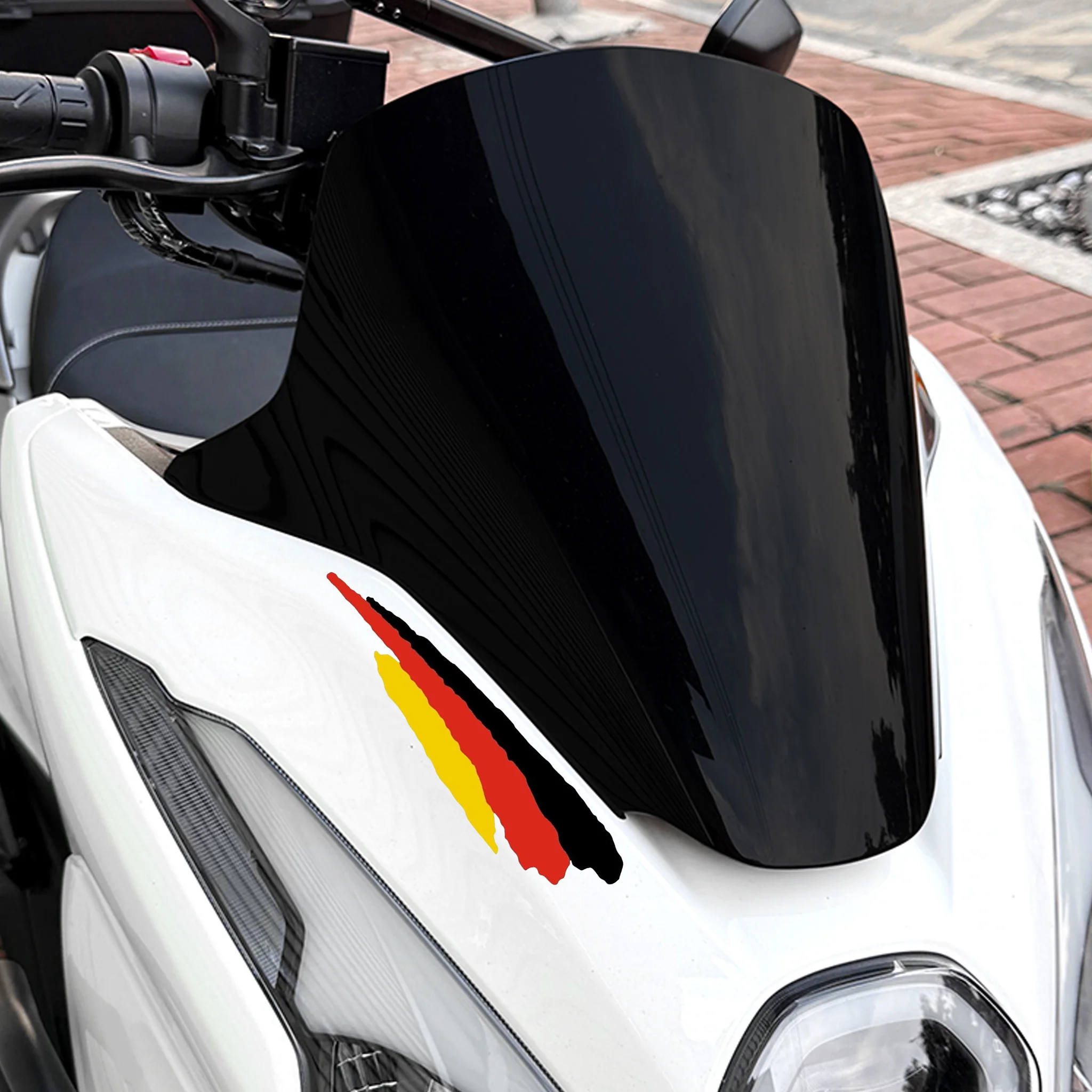 German Flag Decals 6Pcs 1Sheet Waterproof Stickers for Motorbike Helmet Fuel Tank Electric Scooter Body Ornament
German Flag Decals 6Pcs 1Sheet Waterproof Stickers for Motorbike Helmet Fuel Tank Electric Scooter Body Ornament