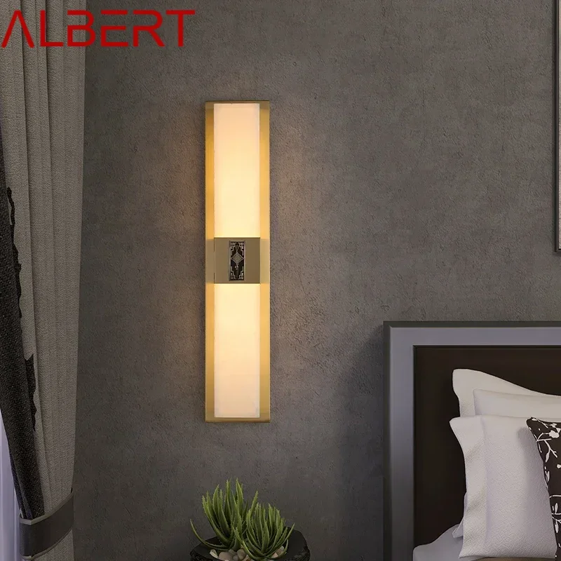ALBERT Brass Wall Light LED Modern Luxury Marble Sconces Fixture Indoor Decor for Home Bedroom Living Room Corridor
ALBERT Brass Wall Light LED Modern Luxury Marble Sconces Fixture Indoor Decor for Home Bedroom Living Room Corridor
