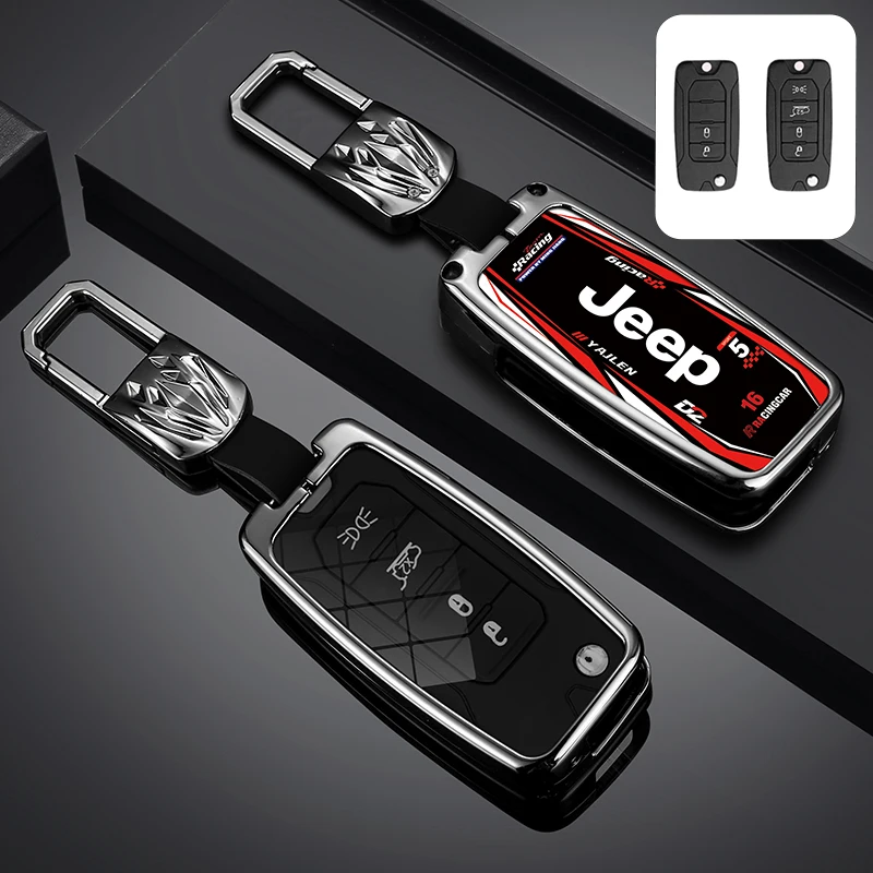 Zinc Alloy Track Style Car Flip Key Case Cover For Jeep Renegade Compass 2016 2019 Folding Keyless Protector Bag Accessories
Zinc Alloy Track Style Car Flip Key Case Cover For Jeep Renegade Compass 2016 2019 Folding Keyless Protector Bag Accessories